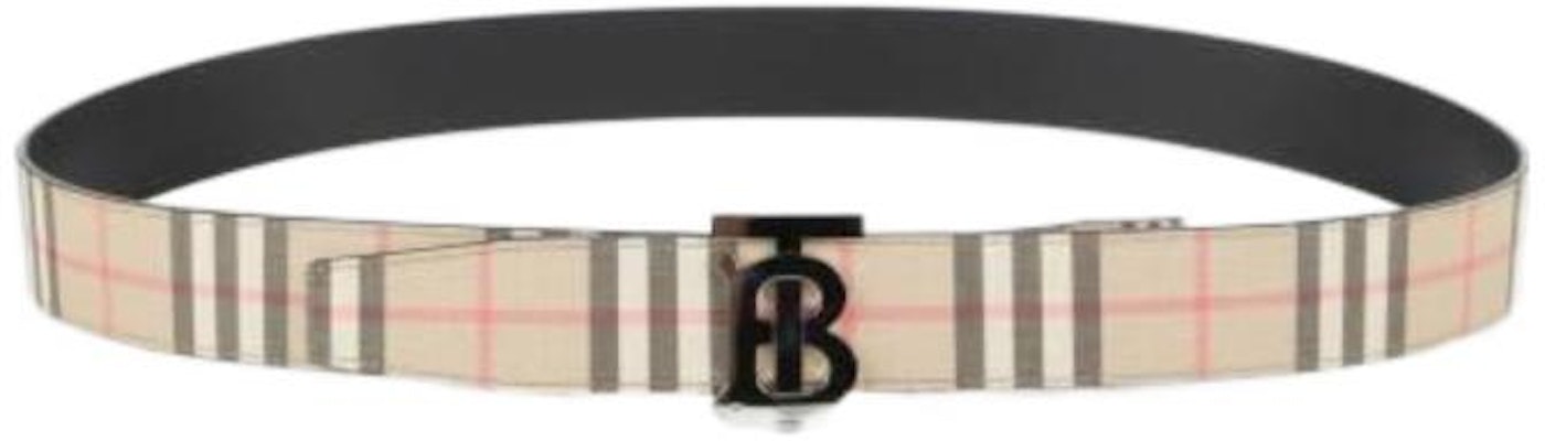 Burberry Reversible Check Monogram Leather Belt Brown 3.5cm Gift Box 80527791 Shop Burberry Reversible Check Monogram Leather Belt Brown 3.5cm Gift Box 80527791