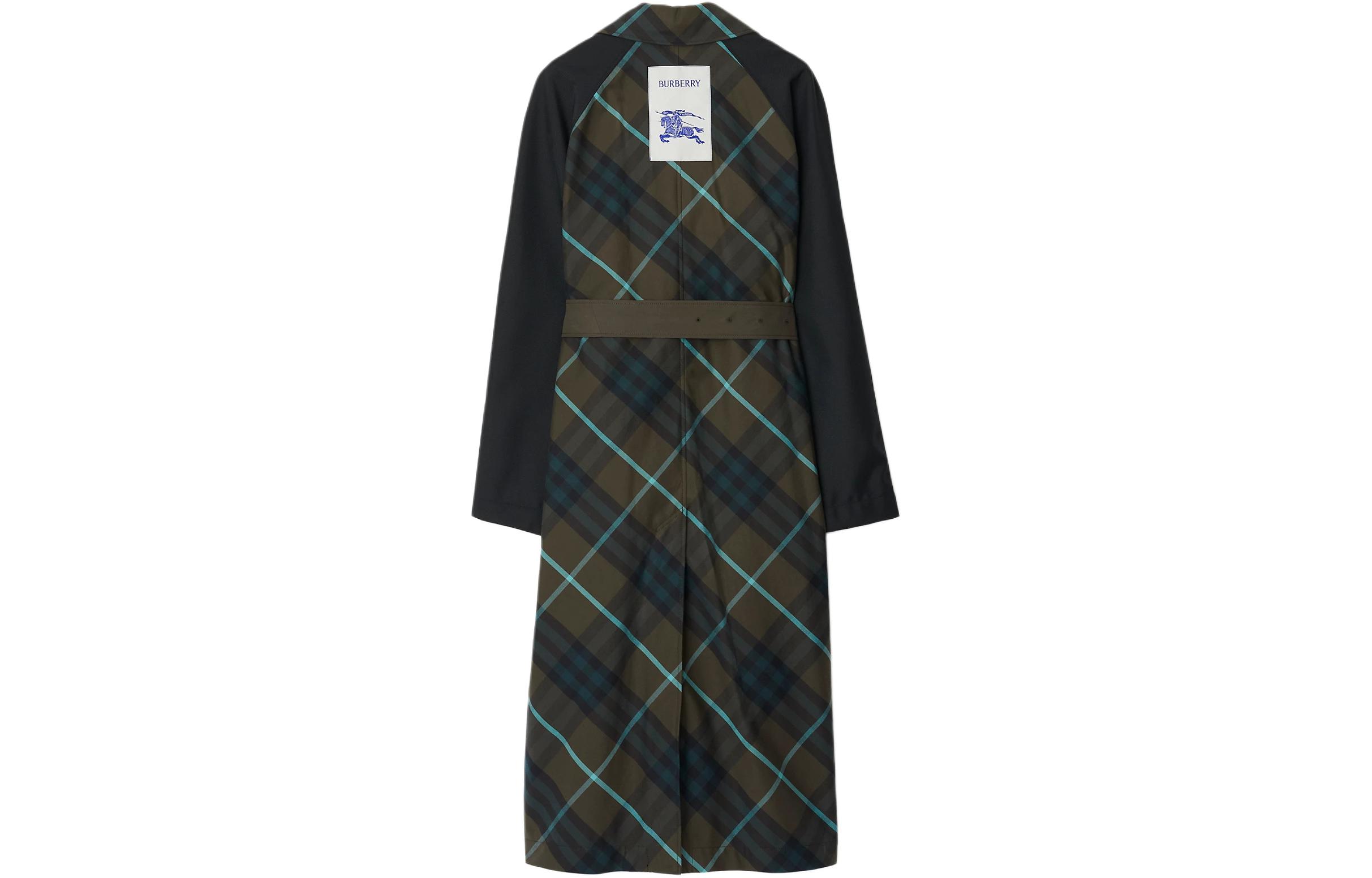 Purchase Burberry 可翻轉格紋長袖風衣外套 - 水獺棕色 80767111