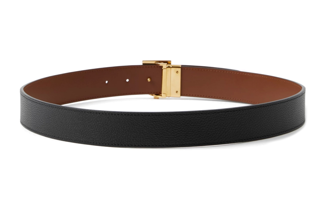 Lookbook Burberry  Reversible Leather Belt Brown/Black 3.5cm - Smooth & Casual Style 80666501