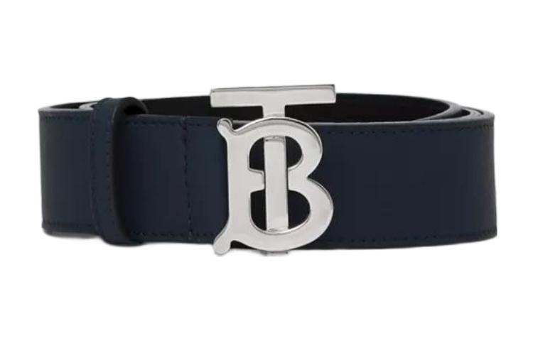 Lookbook 博柏利可双面用皮革腰带搭配字母扣，宽3厘米。 80629251