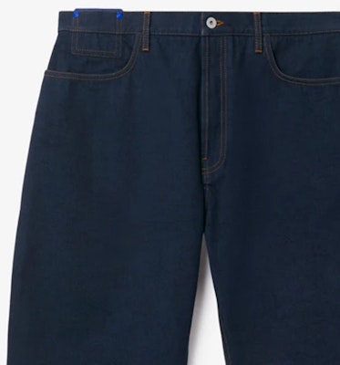 Burberry Seluar Jeans Potongan Lurus Cetakan Bunga Mawar Biru Indigo 80807791 Cheap Burberry Seluar Jeans Potongan Lurus Cetakan Bunga Mawar Biru Indigo 80807791