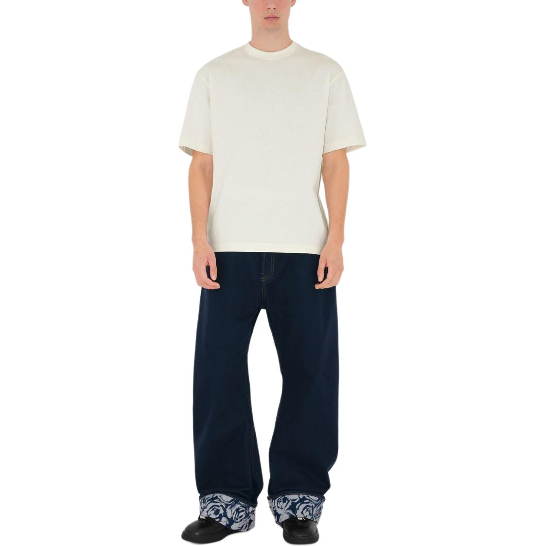 Shop Burberry  Salt Crystal Crewneck Print T-Shirt Short Sleeve. 80902031