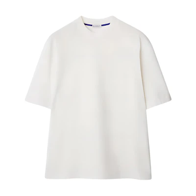 Burberry Salt Crystal Short Sleeve T-Shirt with Equestrian Knight Design. 80849461