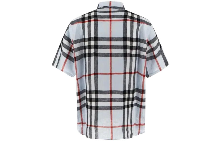 Burberry  Short-Sleeve Check Shirt with Colorblock Design. 80512511 圖 3