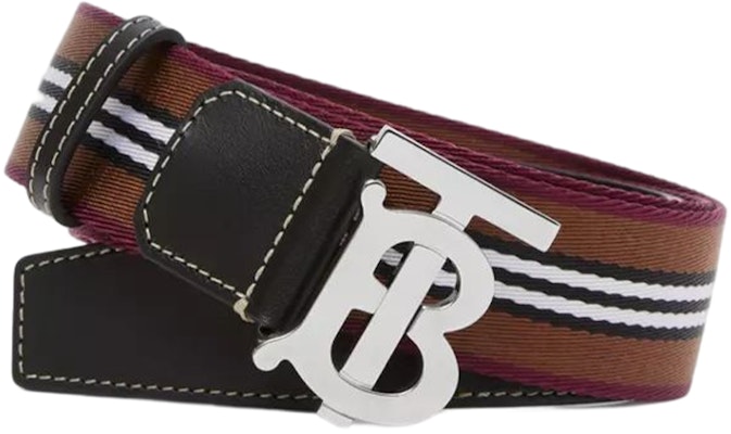 Burberry Signature Stripe Belt with Logo Buckle - 3.5cm Width 80629081 Lookbook Burberry Signature Stripe Belt with Logo Buckle - 3.5cm Width 80629081