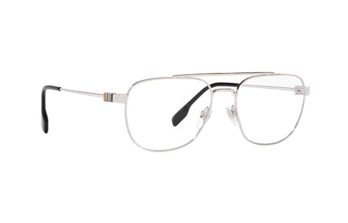 Order Burberry 銀色金屬飛行員光學眼鏡框架 BE13771005