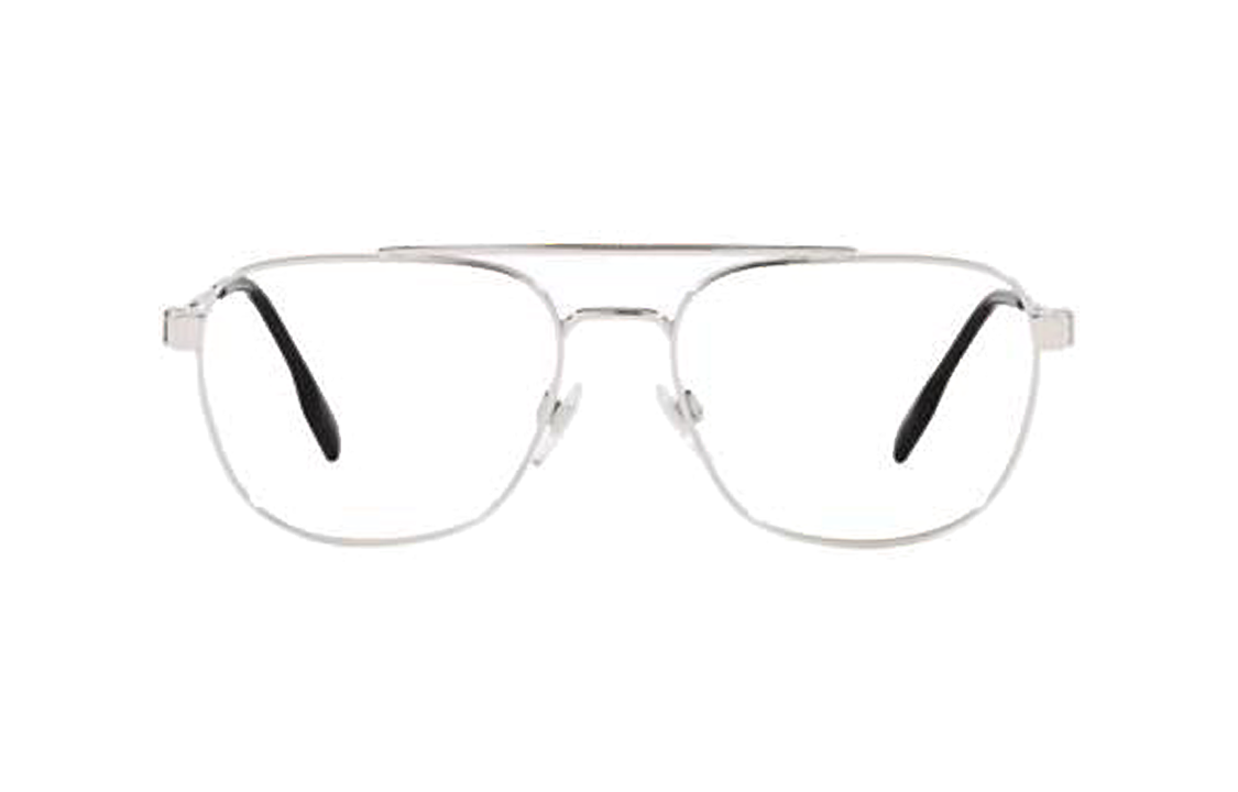 Lookbook Burberry 銀色金屬飛行員光學眼鏡框架 BE13771005