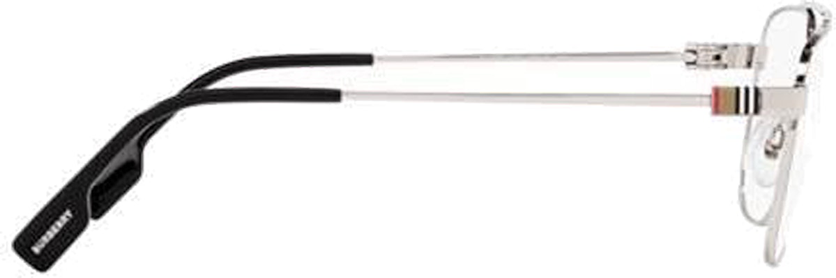 Burberry 銀色金屬飛行員光學眼鏡框架 BE13771005 Shop Burberry 銀色金屬飛行員光學眼鏡框架 BE13771005