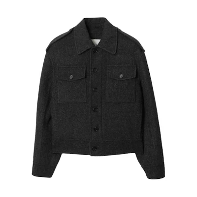 Burberry Single-Breasted Coat in Black. 80767451