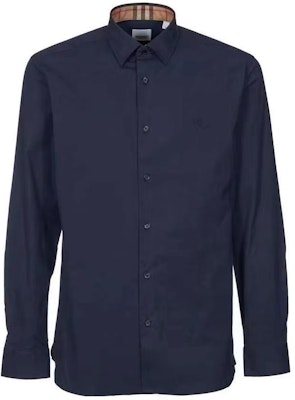 Burberry Single-Breasted Collared Shirt Blue 8071800 Order Burberry Single-Breasted Collared Shirt Blue 8071800