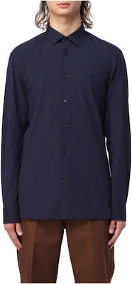 Burberry Single-Breasted Collared Shirt Blue 8071800 Purchase Burberry Single-Breasted Collared Shirt Blue 8071800