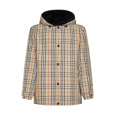 Burberry Single-Breasted Hooded Long Sleeve Jacket Khaki Color 80746881