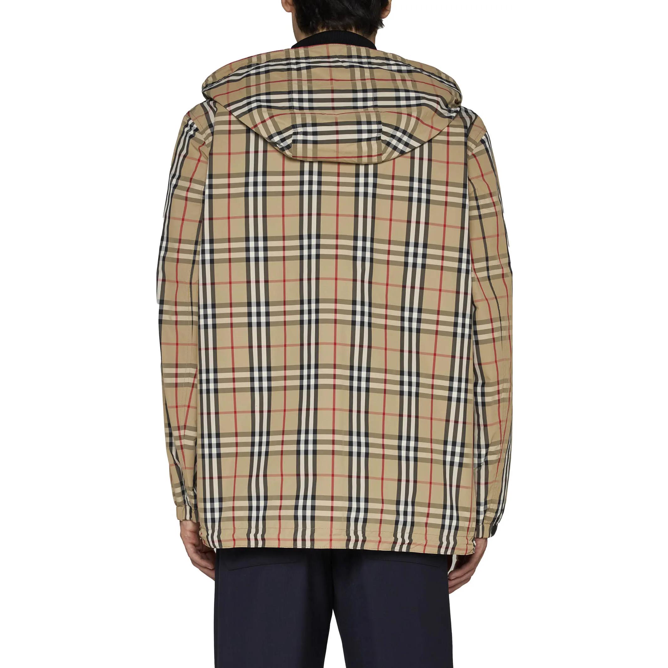 Burberry  Single-Breasted Hooded Long Sleeve Jacket Khaki Color 80746881 圖 3