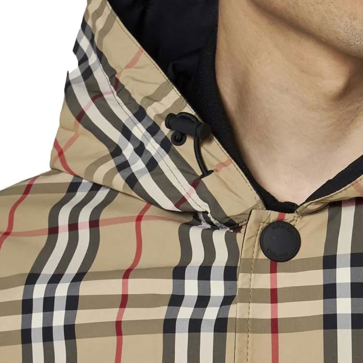 Burberry  Single-Breasted Hooded Long Sleeve Jacket Khaki Color 80746881 圖 6