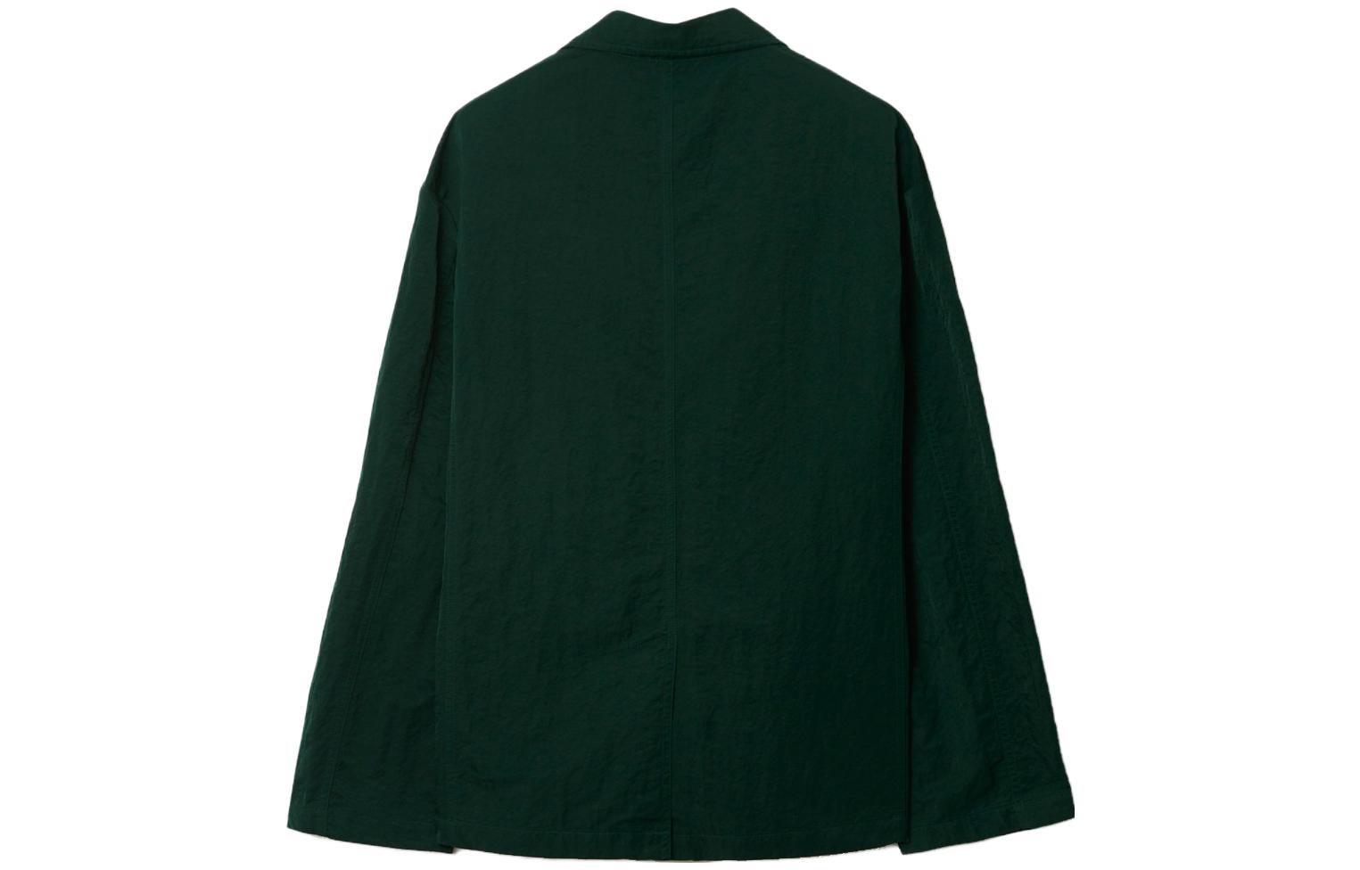 Lookbook Burberry 單排扣常春藤綠長袖外套 80821061