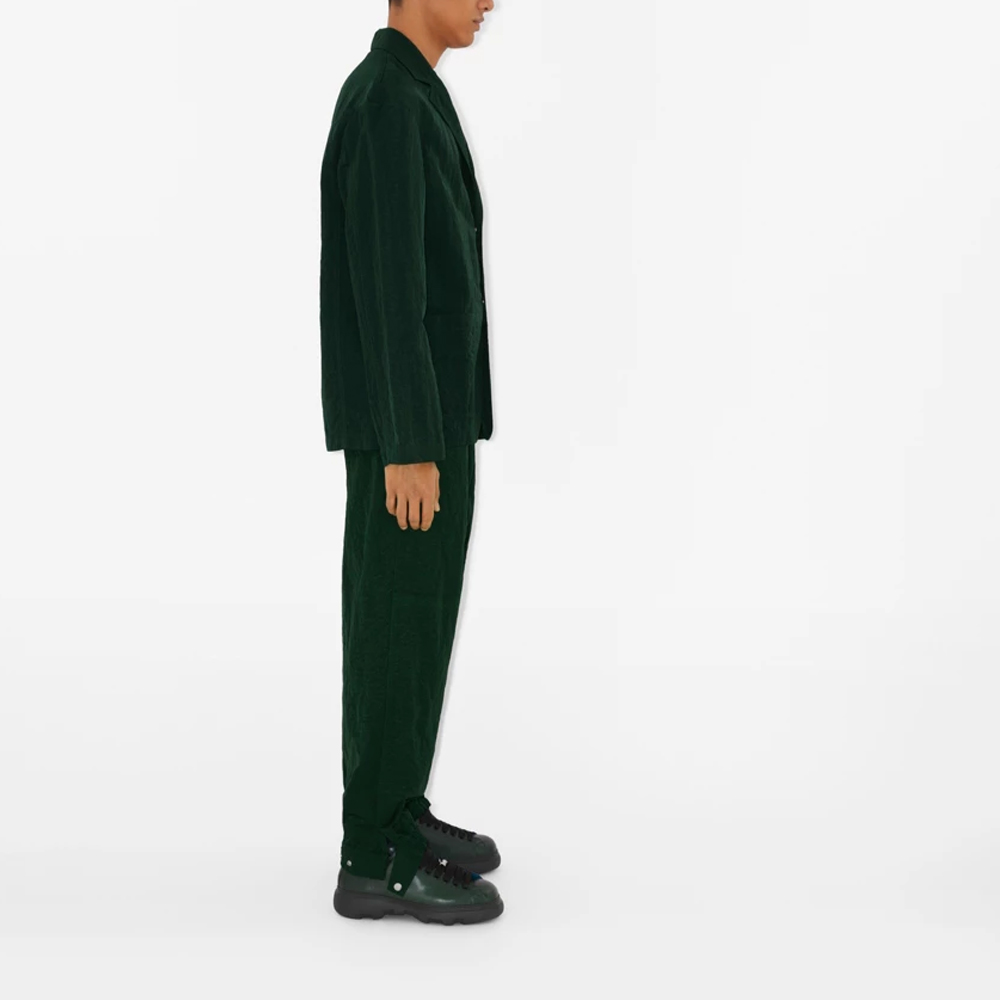 Details for Burberry 單排扣常春藤綠長袖外套 80821061