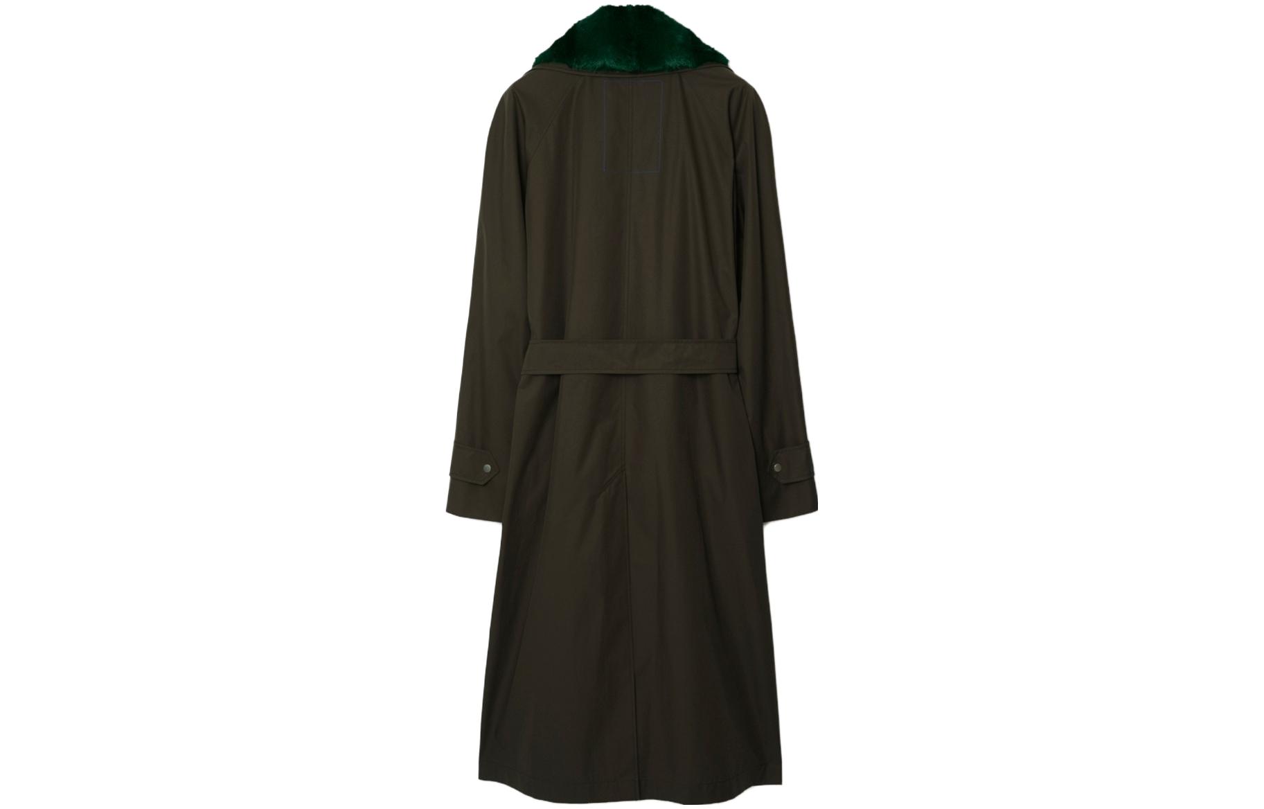 Burberry  Single-Breasted Long Sleeve Coat in Otter Brown. 80787231 圖 3