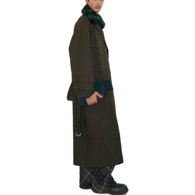 Burberry  Single-Breasted Long Sleeve Coat in Otter Brown. 80787231 圖 6