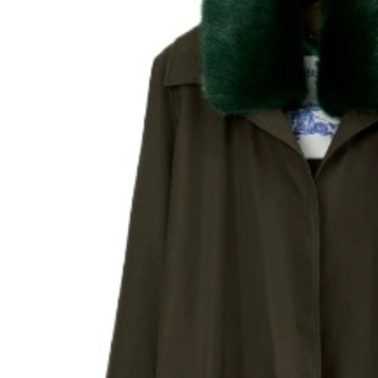 Burberry  Single-Breasted Long Sleeve Coat in Otter Brown. 80787231 圖 7