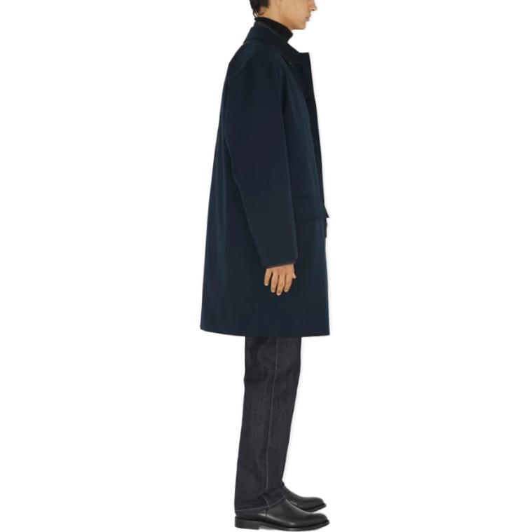 Burberry  Single-Breasted Long Sleeve Trench Coat Midnight Blue. 80725511 圖 5