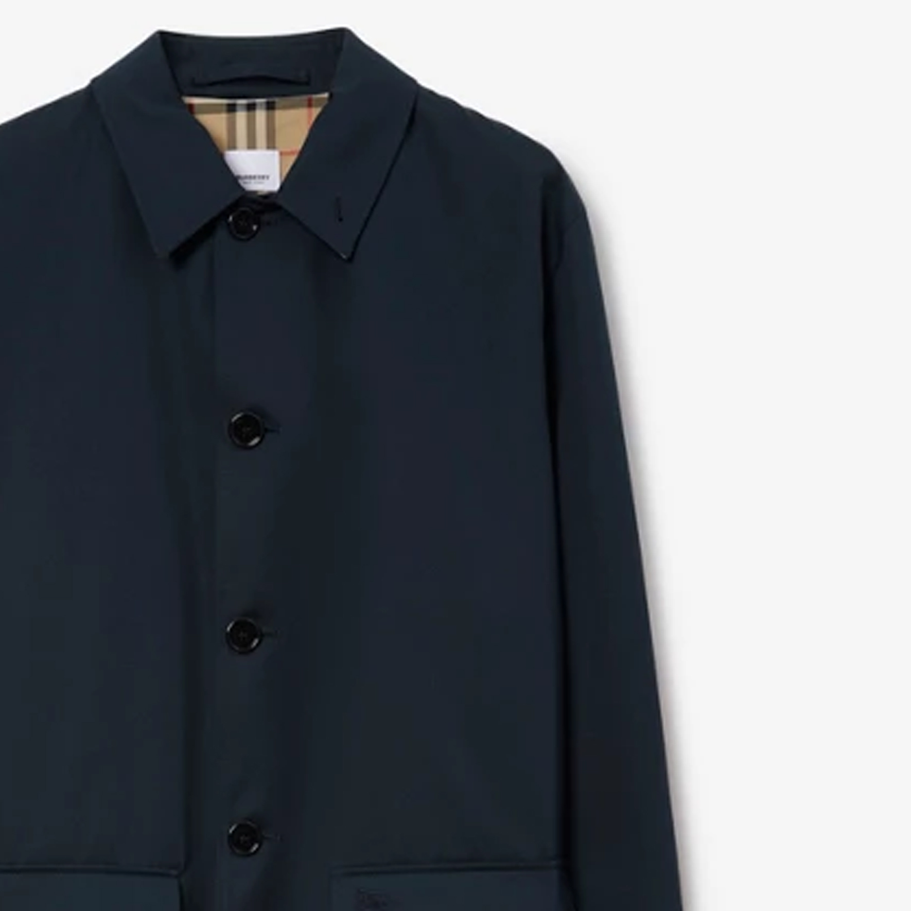 Burberry  Single-Breasted Long Sleeve Trench Coat Midnight Blue. 80725511 圖 7