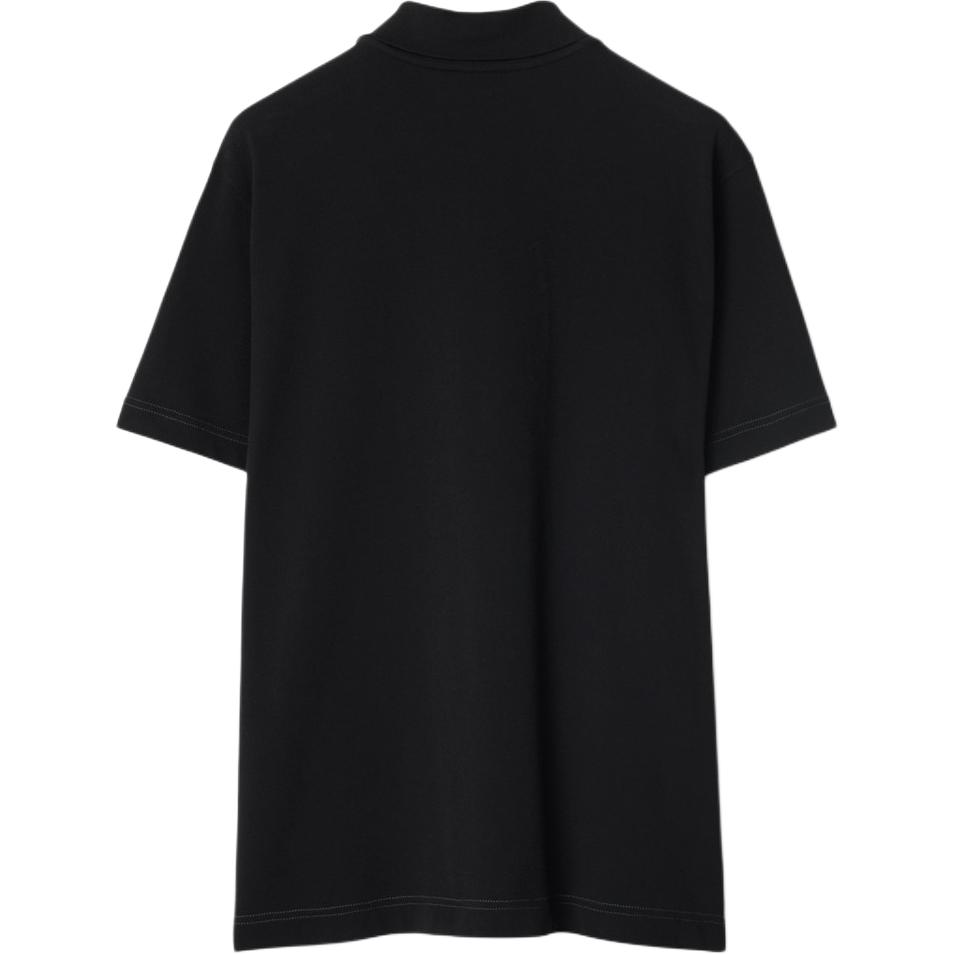 Burberry  Slim Fit Black Polo Shirt with Embroidered Logo. 80942801 圖 3