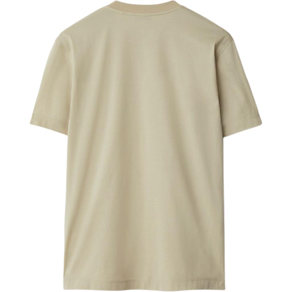 Lookbook Burberry修身款刺绣logo圆领T恤-苔藓绿色。 80913951