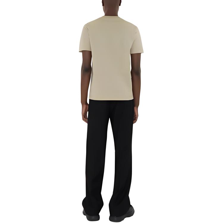 Purchase Burberry修身款刺绣logo圆领T恤-苔藓绿色。 80913951