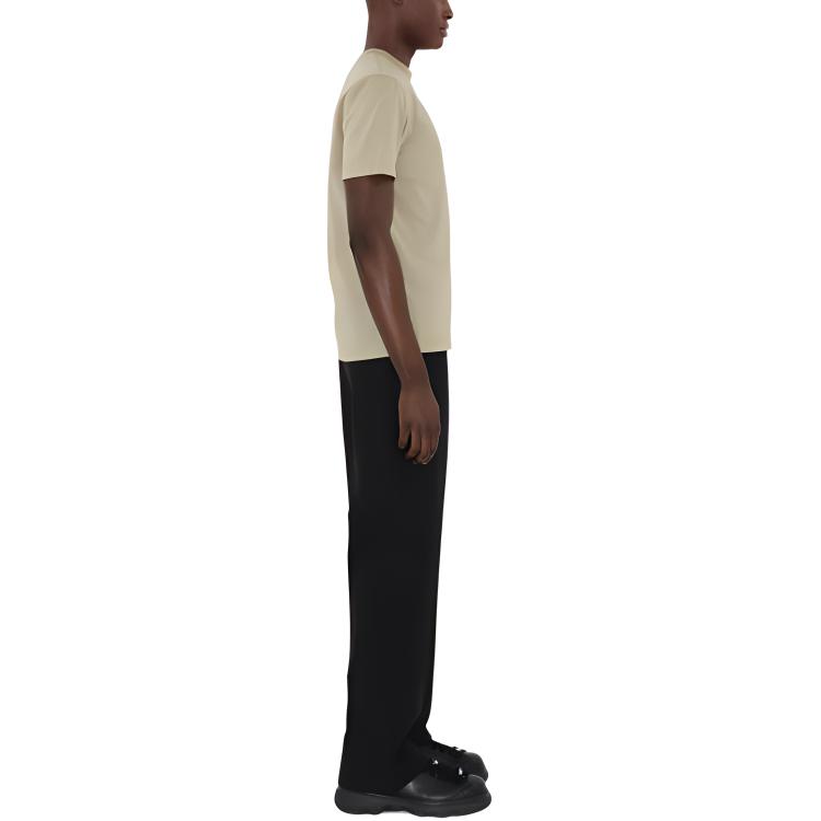 Details for Burberry修身款刺绣logo圆领T恤-苔藓绿色。 80913951