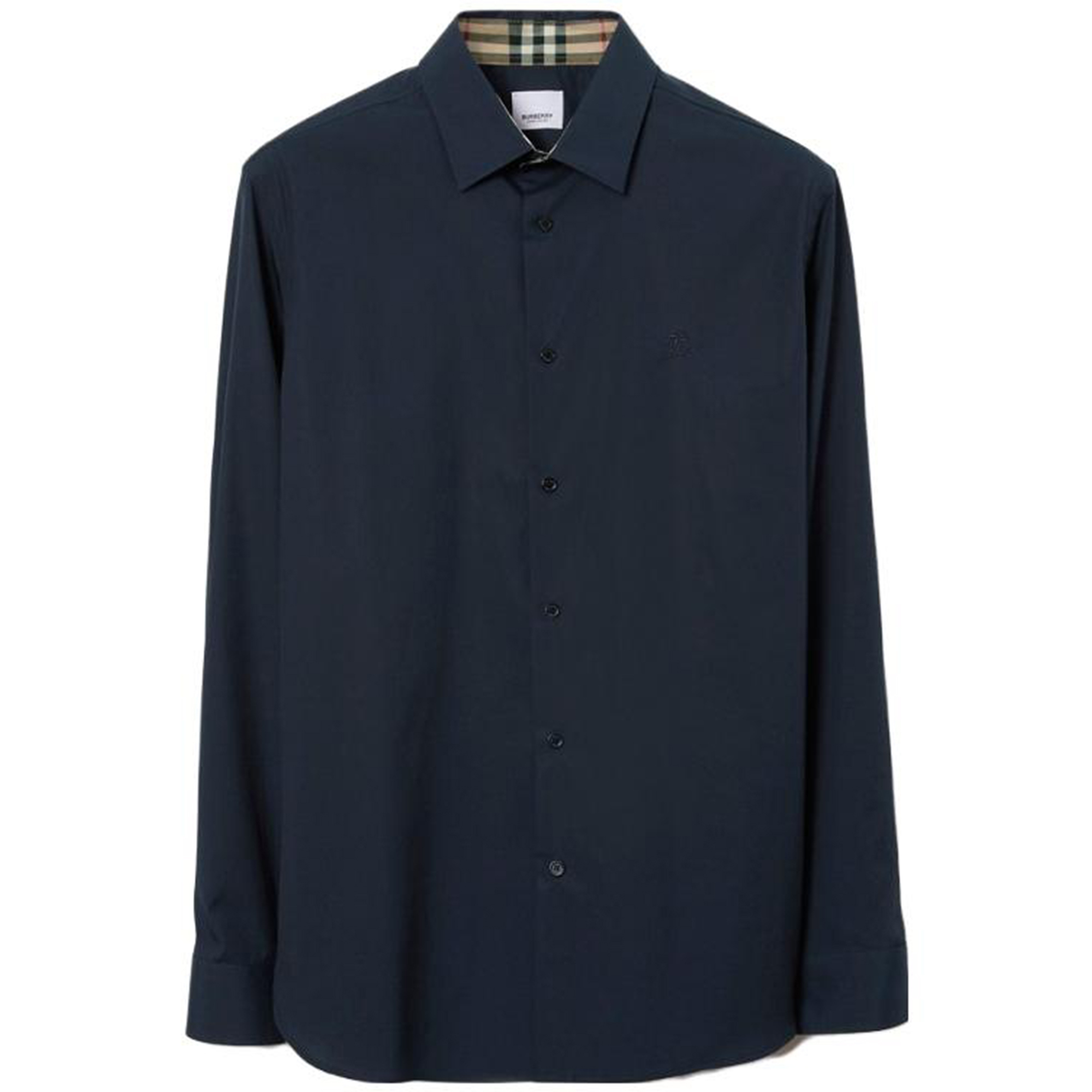 Burberry  Slim Fit Equestrian Logo Single-Breasted Navy Shirt SS23 80718001