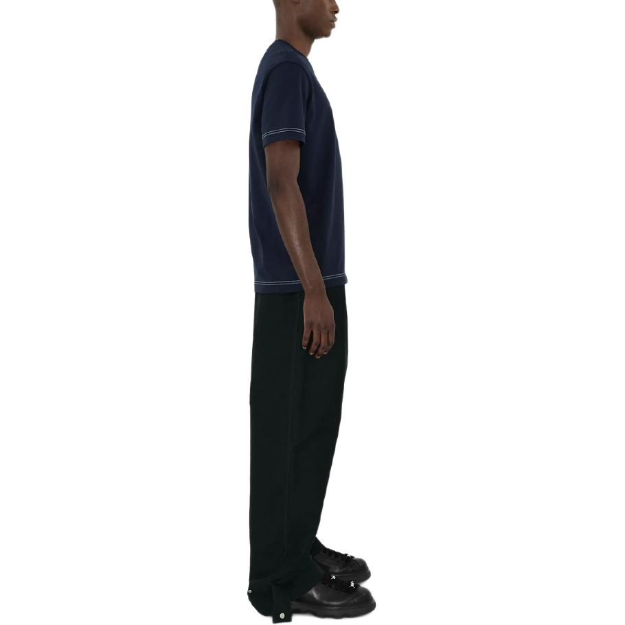 Burberry  Slim Fit Logo Graphic Crewneck T-Shirt Blue 80947771 圖 6