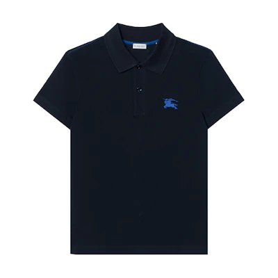 Burberry Slim Fit Logo Short Sleeve Polo Shirt - Dark Blue 80914231