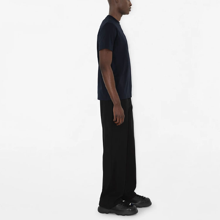 Details for 博柏利修身海军蓝T恤配马术刺绣 SS24款式 80913961