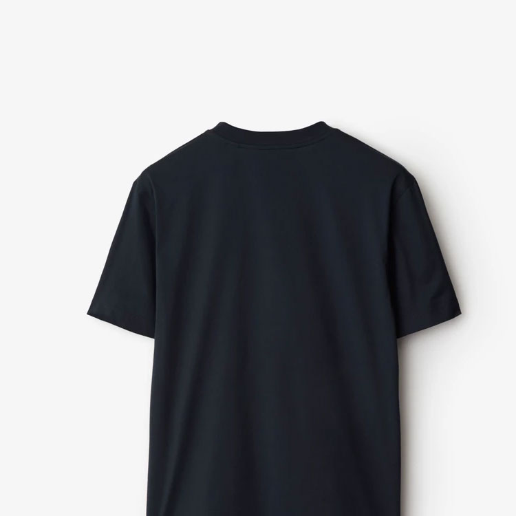 Cheap 博柏利修身海军蓝T恤配马术刺绣 SS24款式 80913961