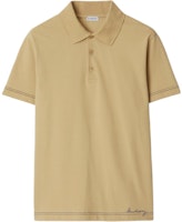 Burberry Slim Fit Polo Shirt with Embroidered Logo in Birch Brown. 80904891 Burberry Slim Fit Polo Shirt with Embroidered Logo in Birch Brown. 80904891