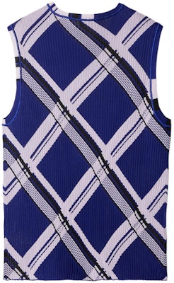 バーバリー スリムフィットプルオーバーベスト ナイトブルー カラーブロックチェック 80872891 Lookbook バーバリー スリムフィットプルオーバーベスト ナイトブルー カラーブロックチェック 80872891