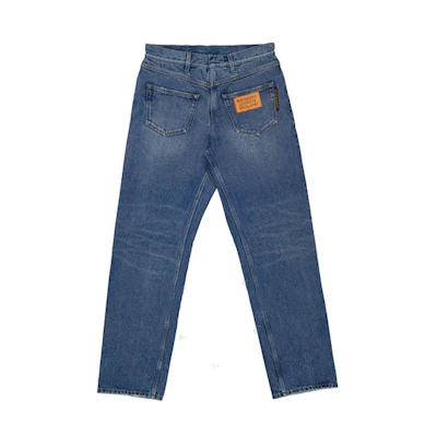 Burberry Slim Fit Straight Denim Jeans Vintage Blue 45590701