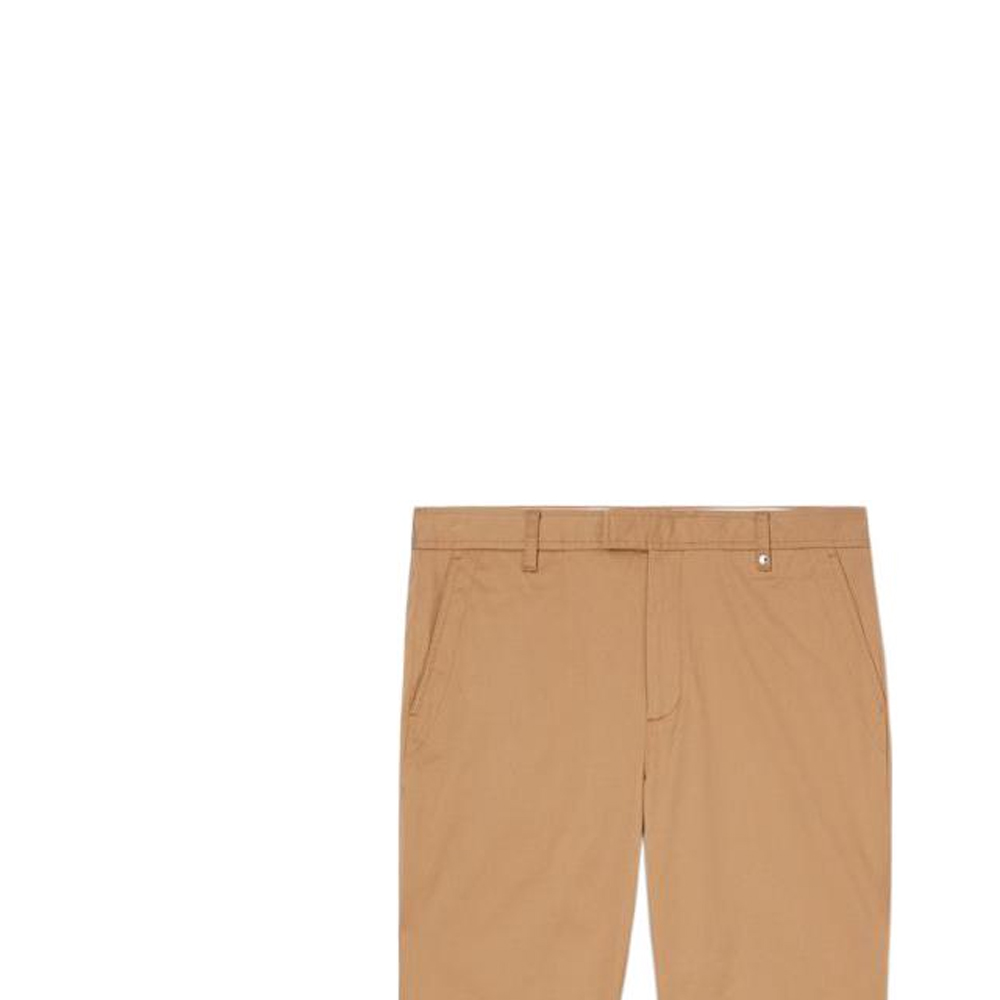 Burberry  Slim Fit Stretch Cotton Casual Pants in Khaki. 80551731 圖 3