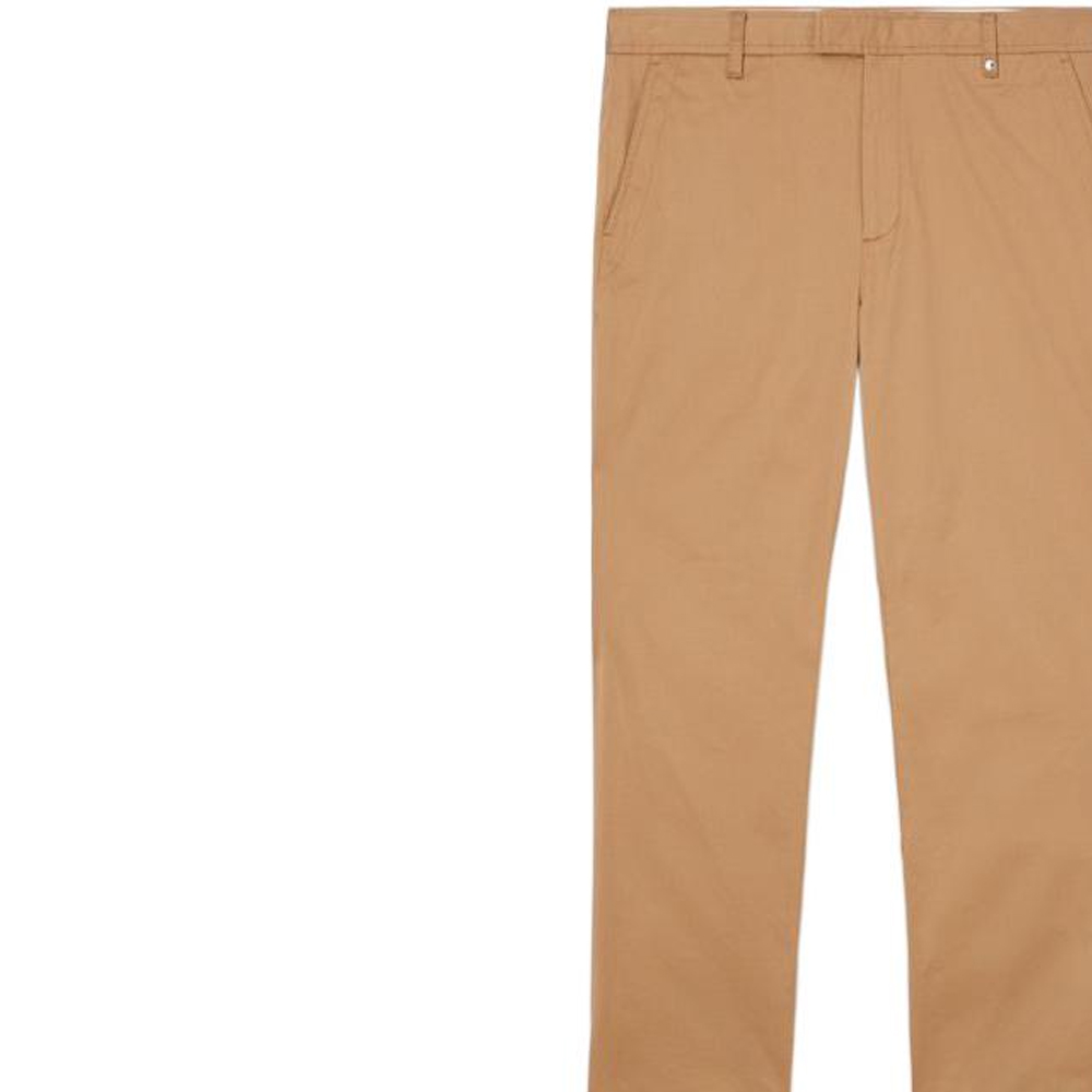 Burberry  Slim Fit Stretch Cotton Casual Pants in Khaki. 80551731 圖 4