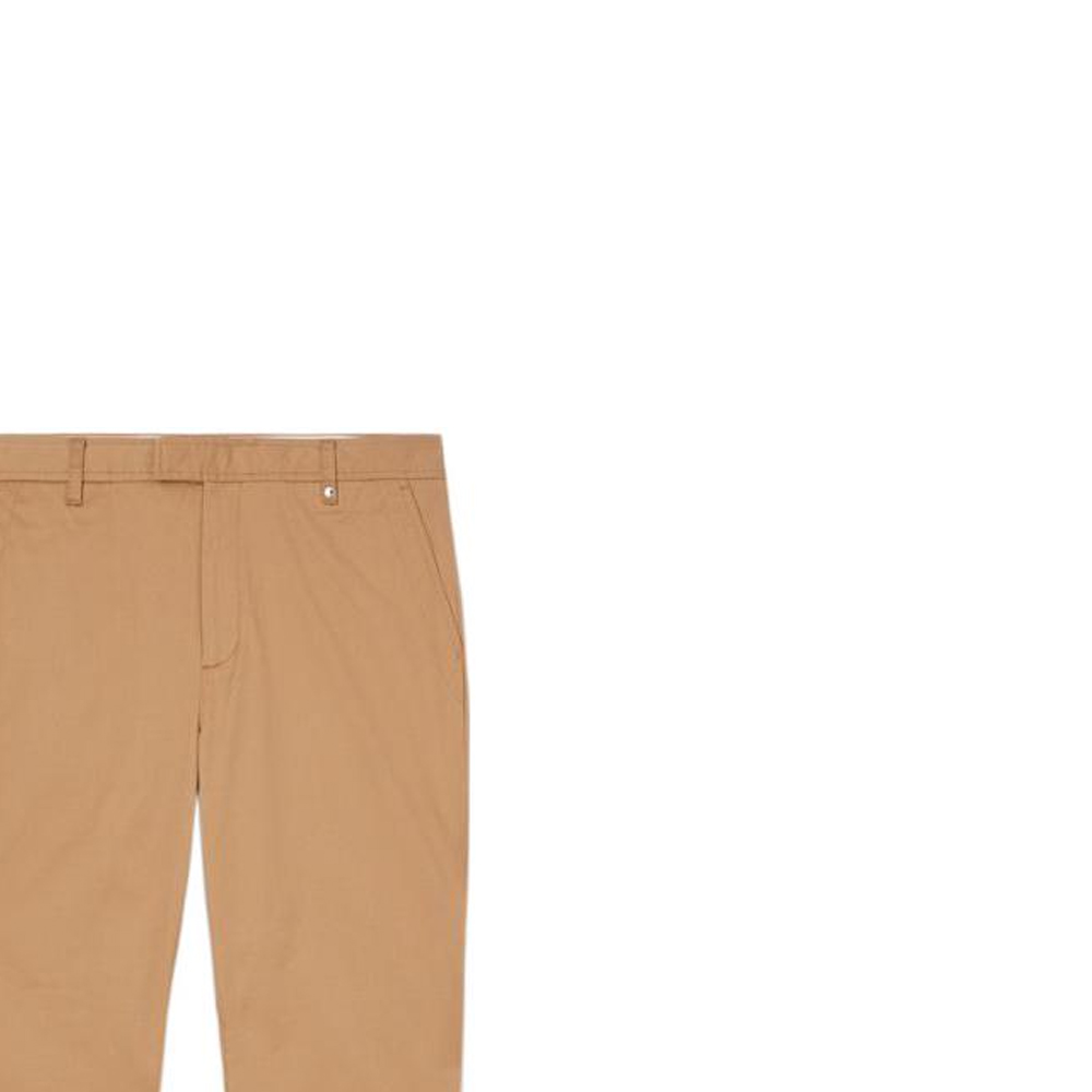 Burberry  Slim Fit Stretch Cotton Casual Pants in Khaki. 80551731 圖 7