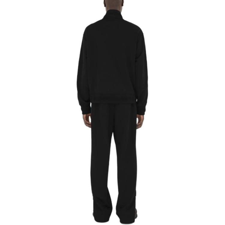 Burberry  Slim Fit Striped Zip-Up Jacket Black Long Sleeve Outerwear 80916551 圖 5