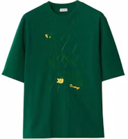 Burberry Slim Fit T-Shirt Animal Letter Logo Print Ivy Green 80918741 Burberry Slim Fit T-Shirt Animal Letter Logo Print Ivy Green 80918741