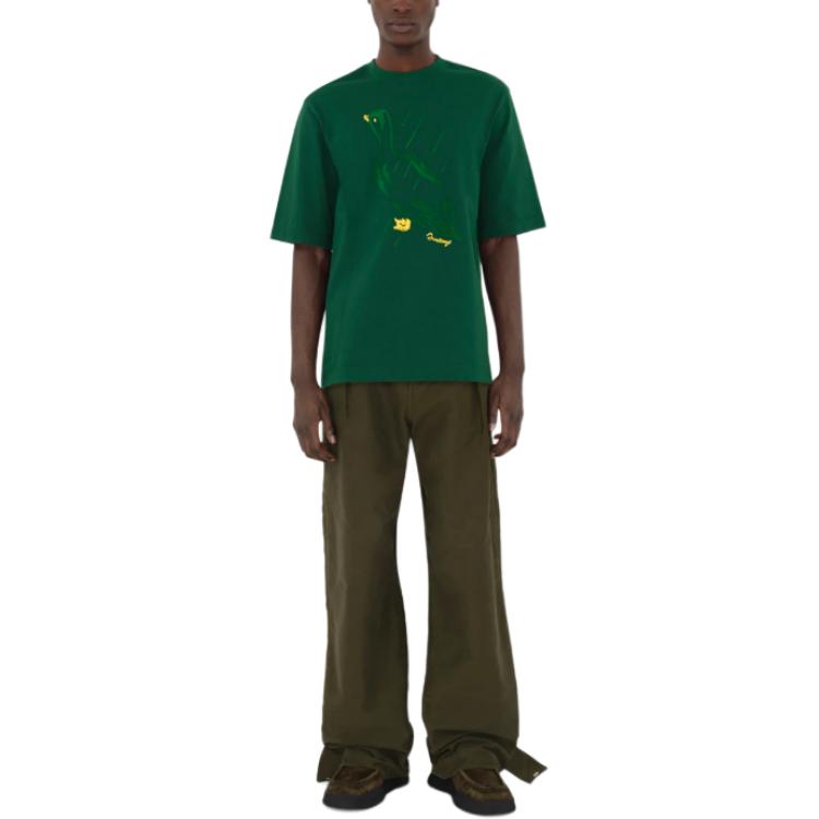 Burberry  Slim Fit T-Shirt Animal Letter Logo Print Ivy Green 80918741 圖 5