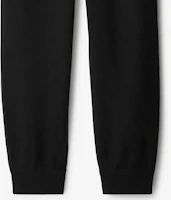 Purchase Burberry Solid Black Elastic Waist Knit Jogger Sweatpants. 80777601