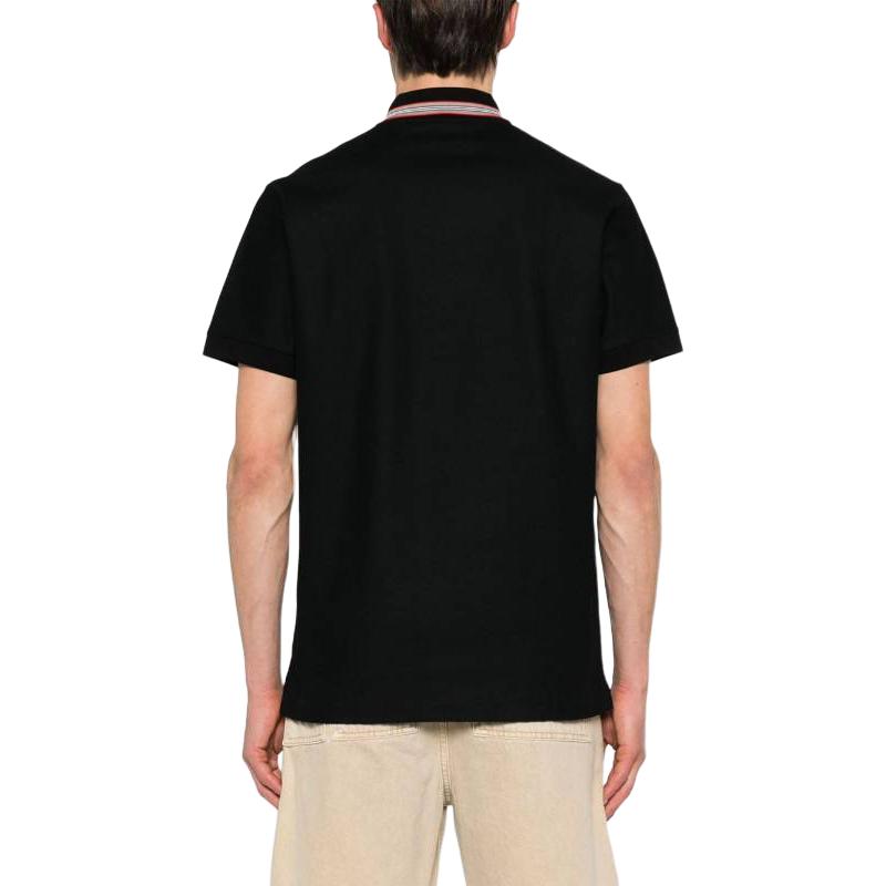 Shop バーバリー ソリッドブラック ポロシャツ 半袖 Tシャツ 80840171