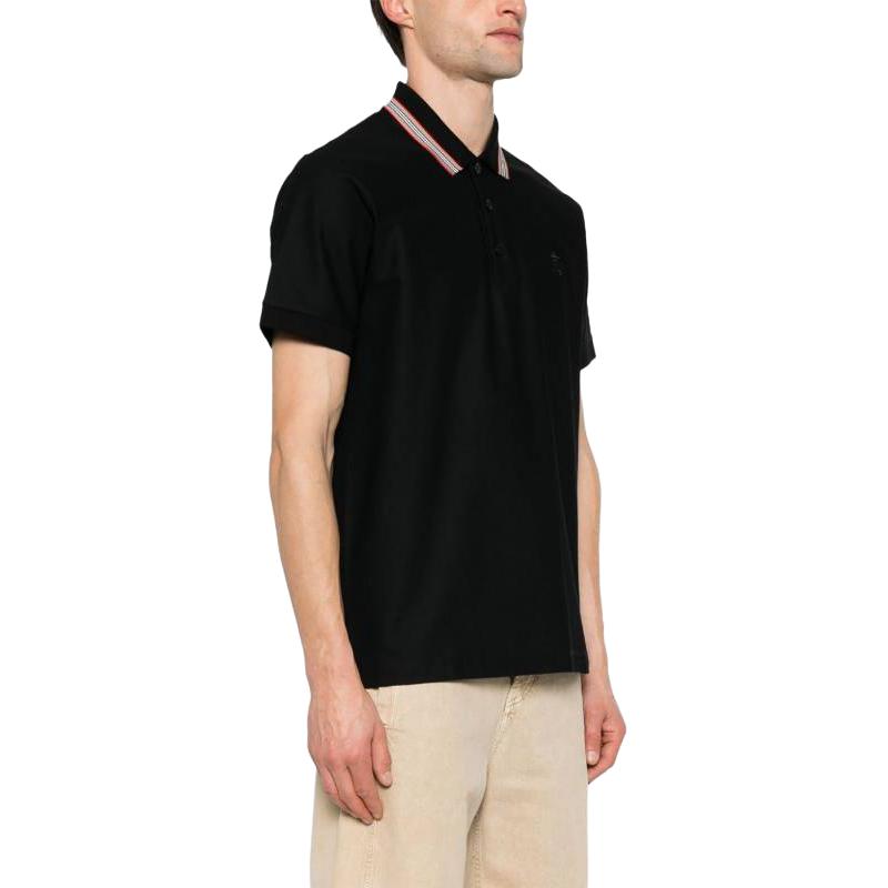 Purchase バーバリー ソリッドブラック ポロシャツ 半袖 Tシャツ 80840171