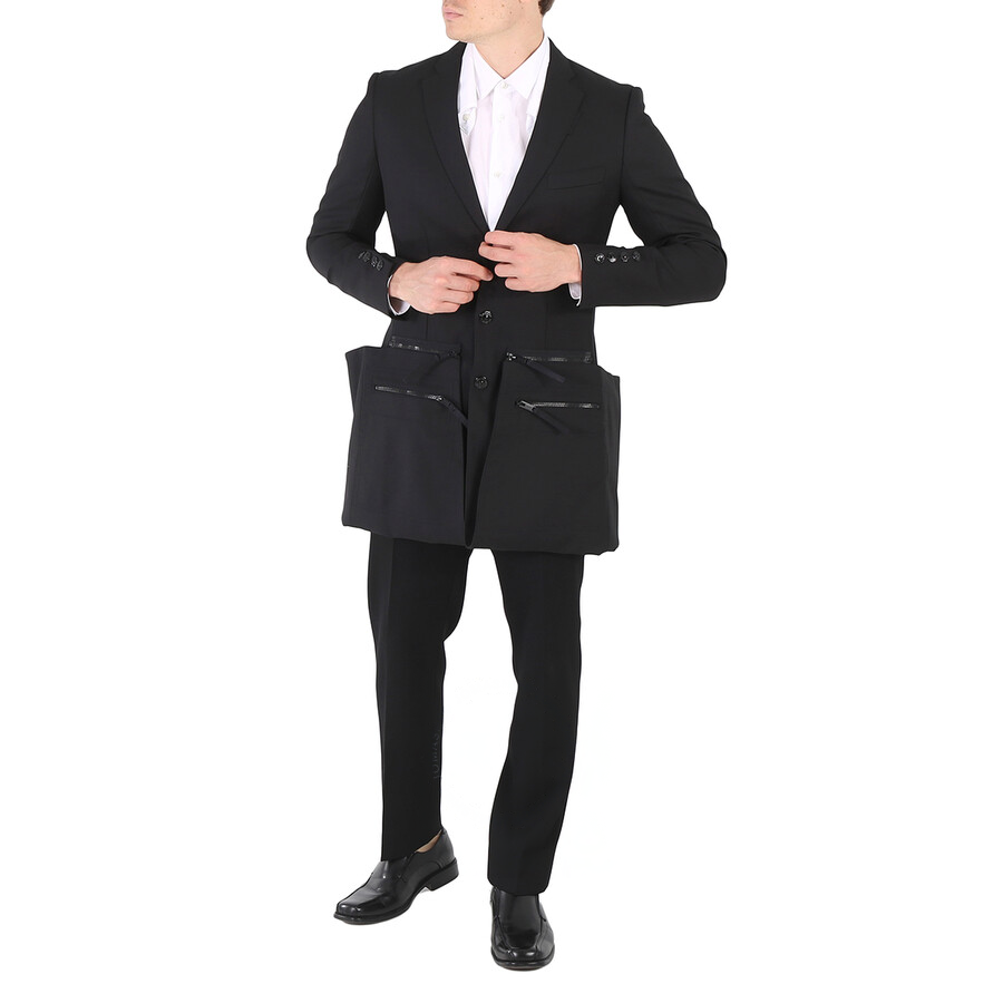 Burberry  Solid Black Single-Breasted Blazer Jacket 45634931 圖 5