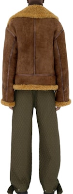 Burberry Solid Brown Leather Aviator Jacket with Zip and Collar. 80953831 Purchase Burberry Solid Brown Leather Aviator Jacket with Zip and Collar. 80953831