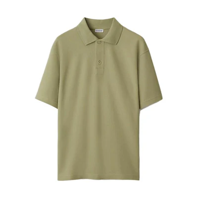Burberry Solid Color Button-Up Casual Short Sleeve Polo Shirt. 80773181