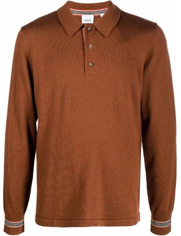 burberry-solid-color-casual-long-sleeve-polo-shirt-80443391